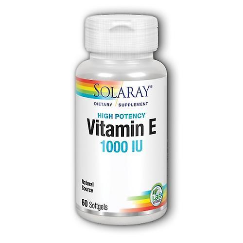 Solaray Vitamin E,1,000 IU,60 Softgels (Pack of 4) on Productcaster.