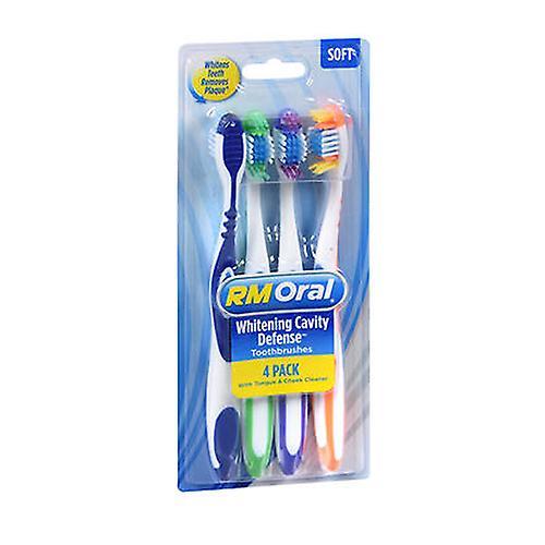 RM Oral Whitening Cavity Defense Toothbrushes, 4 Count (Pack of 1) on Productcaster.