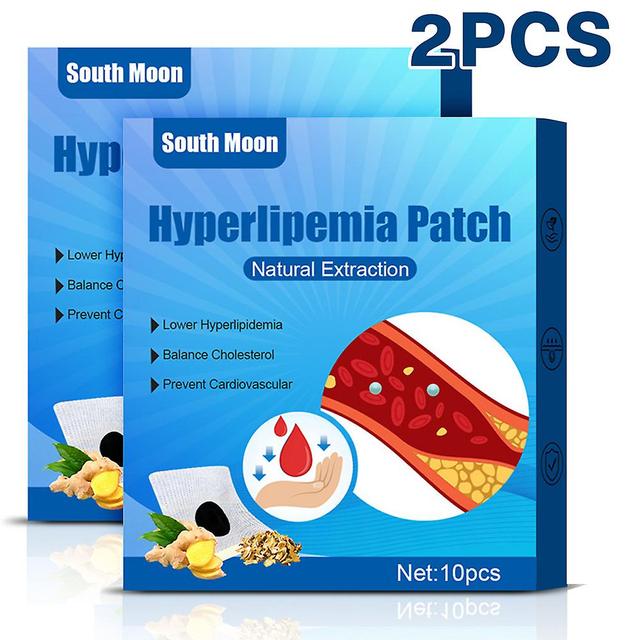 Mylight 10pcs/pack Hyperlipemia Patch Natural Extraction Lower Hyperlipemia Balance Cholesterol Prevent Cardiovascular 2Pack on Productcaster.