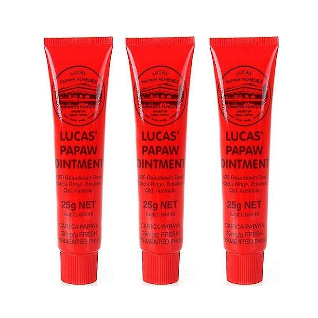 3x Barra de labios de papaya con vitamina E + aceite de cocodrilo 25 ml on Productcaster.