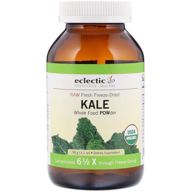 Eclectic Institute, Raw Fresh Freeze-Dried Kale Whole Food POWder, 3.2 oz (90 g) on Productcaster.