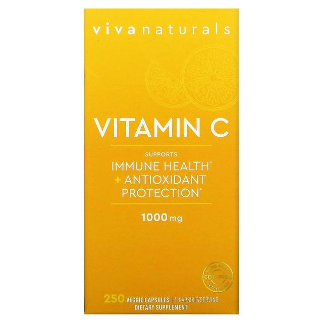 Viva Naturals, C-vitamiini, 1,000 mg, 250 kasviskapselia on Productcaster.