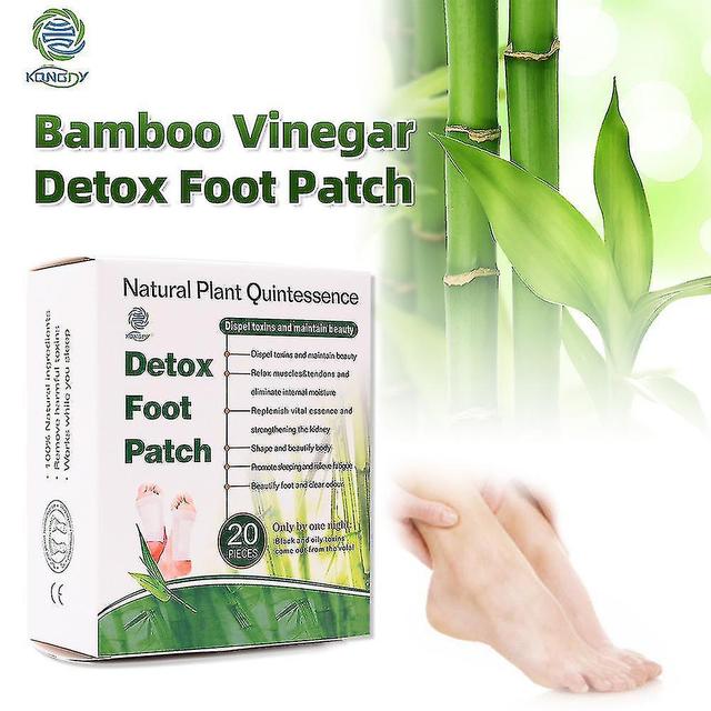 christina show 10 Bags/20 Pieces/box Feet Care Bamboo Vinegar Detox Foot Patch Improve Sleep Detox Slimming Beauty on Productcaster.