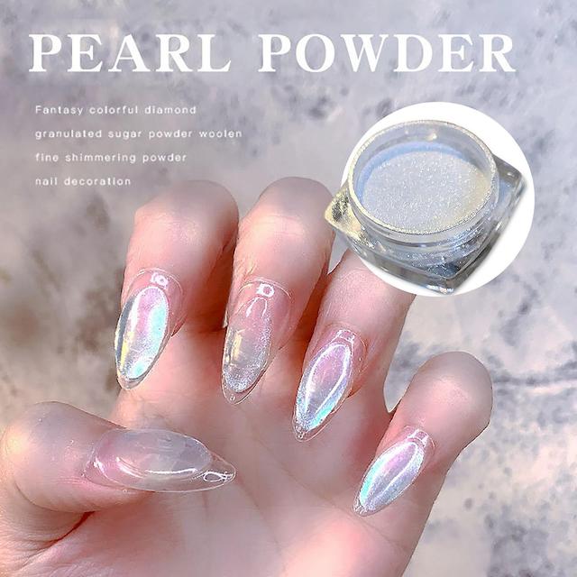 Gaoguan Ice Manicure Pearl Powder Ice Muscle Powder High Gloss Powder Multicolor on Productcaster.