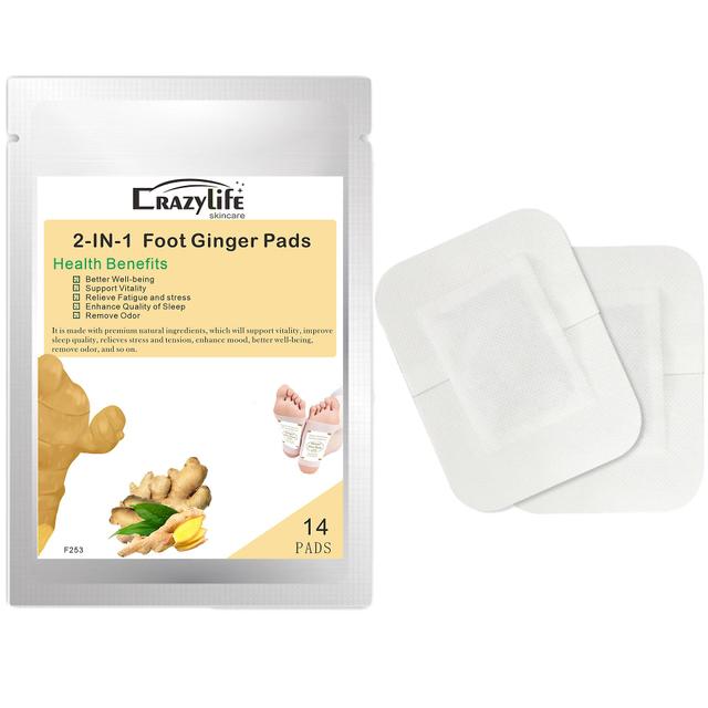 Bimirth Ginger Foot Pads Natural Ingredients Foot Patch Relieve Stress Pain Improve Body Circulation Better Sleep Enhance Immunity 14 pads on Productcaster.