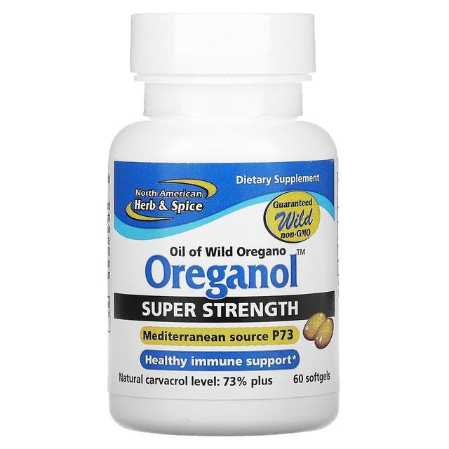 North American Herb & Spice Co., Oreganol, Super Strength, 60 Softgels on Productcaster.