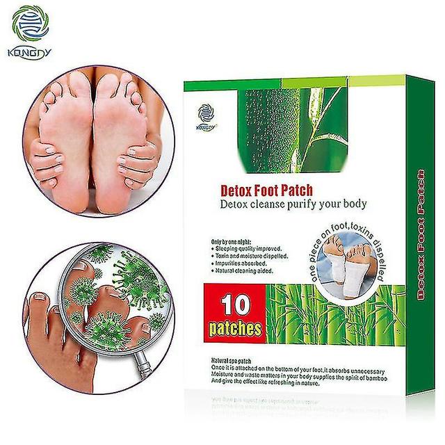 Health Care 10 Pieces=box Bamboo Vinegar Detox Foot Patch Adhesive Detox Foot Pa on Productcaster.