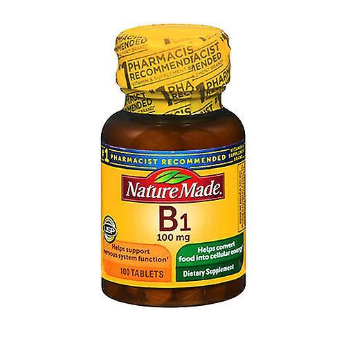 Nature Made Vitamin B-1, 100 mg, 100 tabs (Pack of 3) on Productcaster.