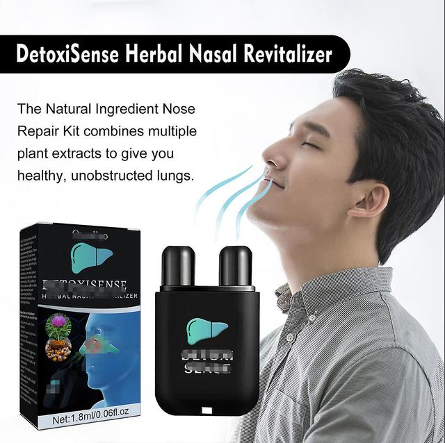 Denstyle Vegan Liver Cleaning Nasal Herbal Box, Detoxi Sense Herbal Nasal Revitalizer, Nasal Herbal Box Liver Detox Refreshing Awakening Stick 3pcs on Productcaster.