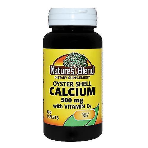 Nature's Blend Nature's Oyster Shell Calcium Plus D3 Tablets, 500 mg, 100 Tabs (Pack of 1) on Productcaster.