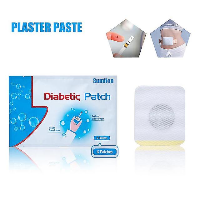 Cloud Xiang 6 Pcs/bag Diabetic Patch Stabilize Blood Sugar Balance Glucose Natural Herbs Plaster on Productcaster.