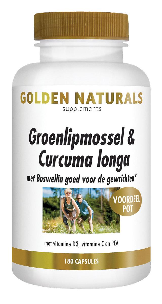 Golden Naturals Green-lipped mussel & Curcuma longa (180 capsules) on Productcaster.