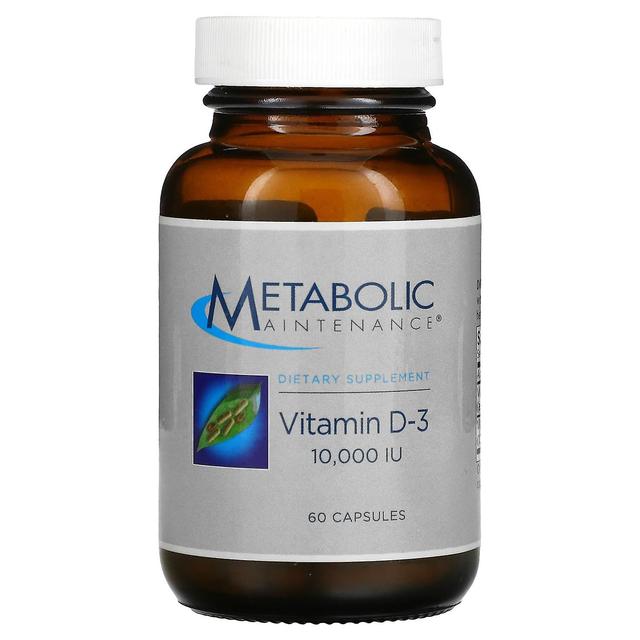 Metabolic Maintenance Stoffwechselerhaltung, Vitamin D-3, 250 mcg (10.000 IE), 60 Kapseln on Productcaster.