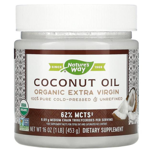 Nature's Way, Organic Coconut Oil, Extra Virgin, 16 oz (453 g) on Productcaster.