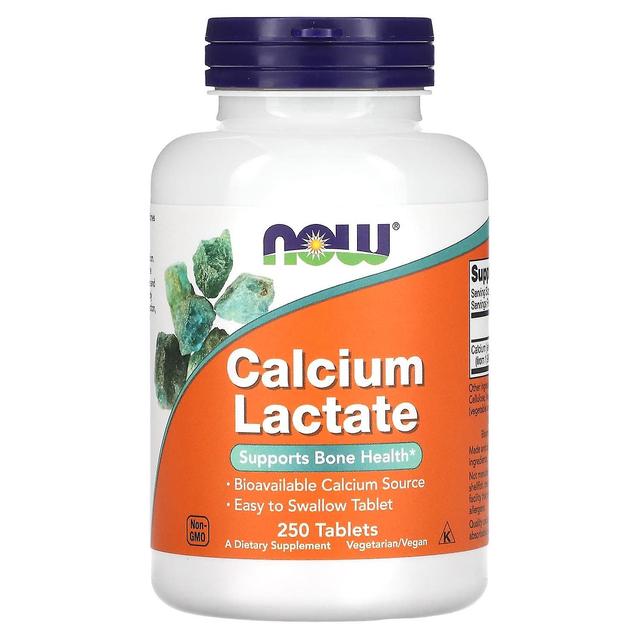 NOW Foods, Calcium Lactate, 250 Tablets on Productcaster.