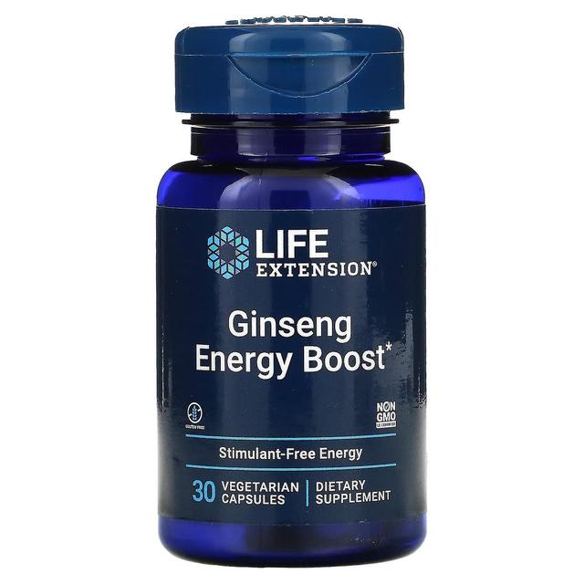 Life Extension, Ginseng Energy Boost, 30 Vegetarian Capsules on Productcaster.