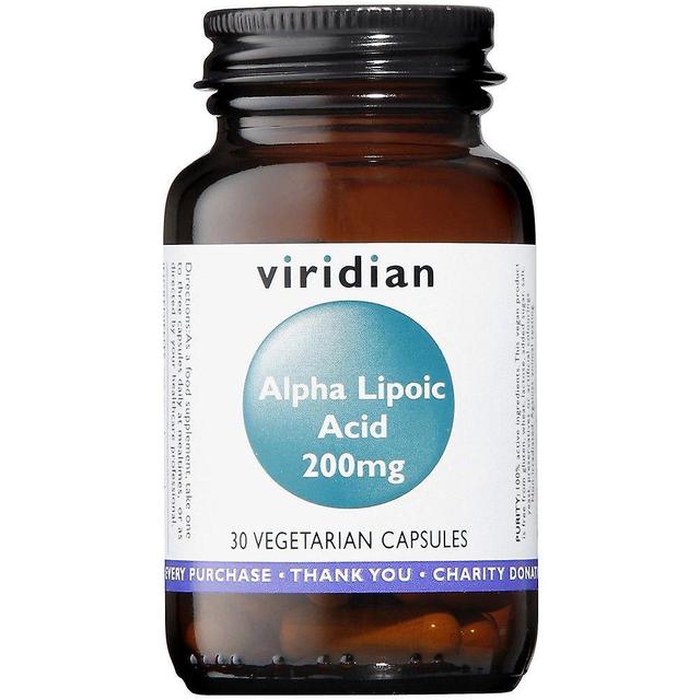 Viridian Alpha Lipoic Acid 200mg Veg Caps 30 (135) on Productcaster.