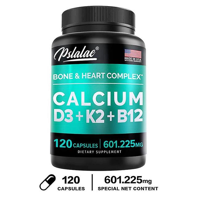 Visgaler 4-in-1 Calcium 600 Mg Bone & Heart Complex With Vitamin D3 K2, Women's Calcium Supplement + Calcium & Vitamin D 120 Capsules on Productcaster.