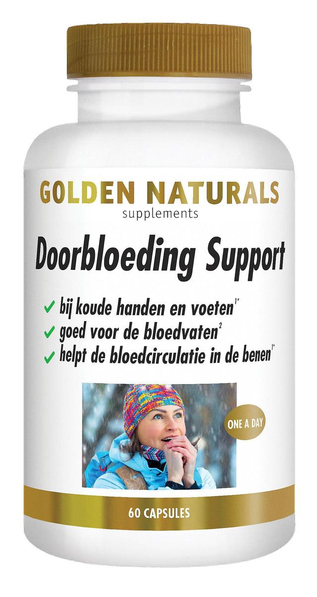 Golden Naturals Blood Flow Support (60 veganska kapslar) on Productcaster.