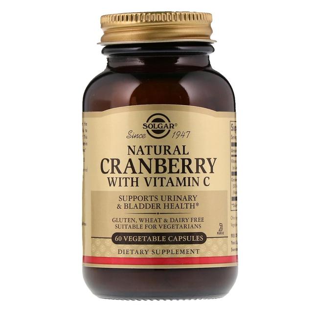 Solgar, Natural Cranberry with Vitamin C, 60 Vegetable Capsules on Productcaster.