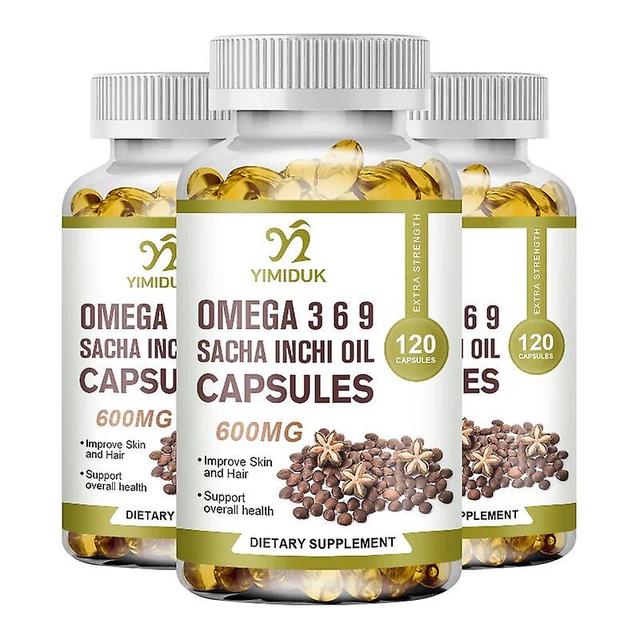 Vorallme Bio-Quelle für Omega-3-, Omega-6- und 9-Ergänzungs-Sacha-Inchi-Ölkapseln für die Gesundheit von Gehirn und Herz Quelle für essentielle Fet... on Productcaster.