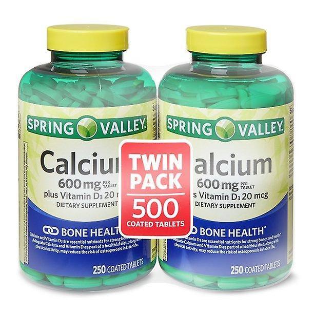 Spring valley calcium & d3 coated tablets, 250 count, 2 pack on Productcaster.