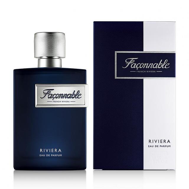 Façonnable - Riviera 90ml - Eau de Parfum Homme - Senteur Boisée & Aromatique Bleu & Argent on Productcaster.