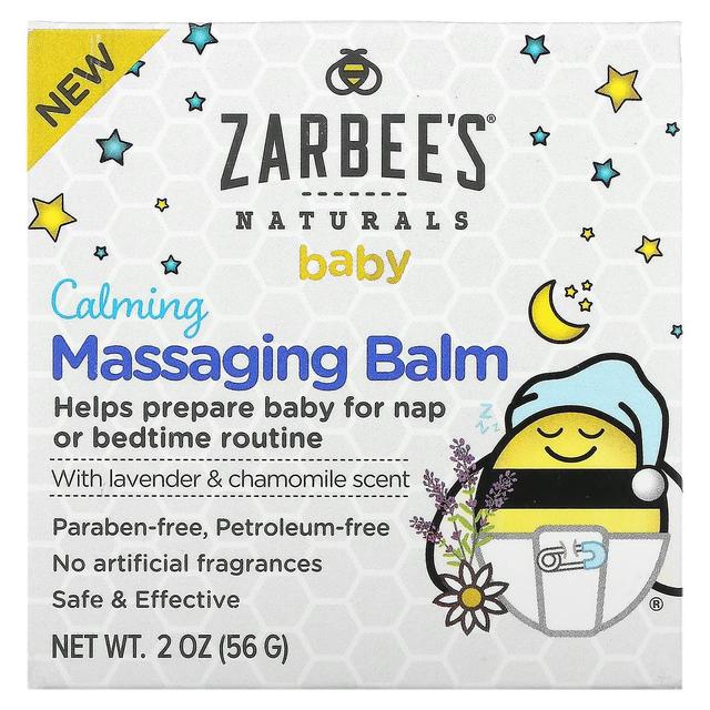 Zarbees, Baby, Calming Massaging Balm with Lavender & Chamomile Scent, 2 oz (56 g) on Productcaster.