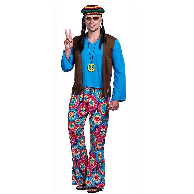 Halloween Cosplay Costume For Men Stage Performance Party Wearing Fashion Role Play Clothes Hippie on Productcaster.