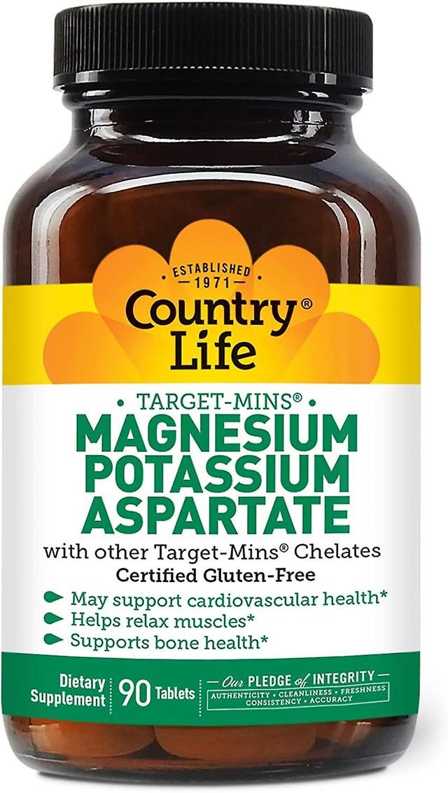 Country Life Target-Mins Magnesium Potassium Aspartate 90 Tablets on Productcaster.