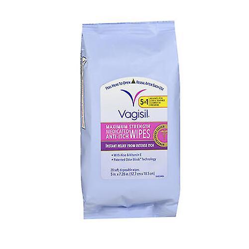 Vagisil Anti-Itch Medicated Wipes, 20 each (Pack of 1) on Productcaster.