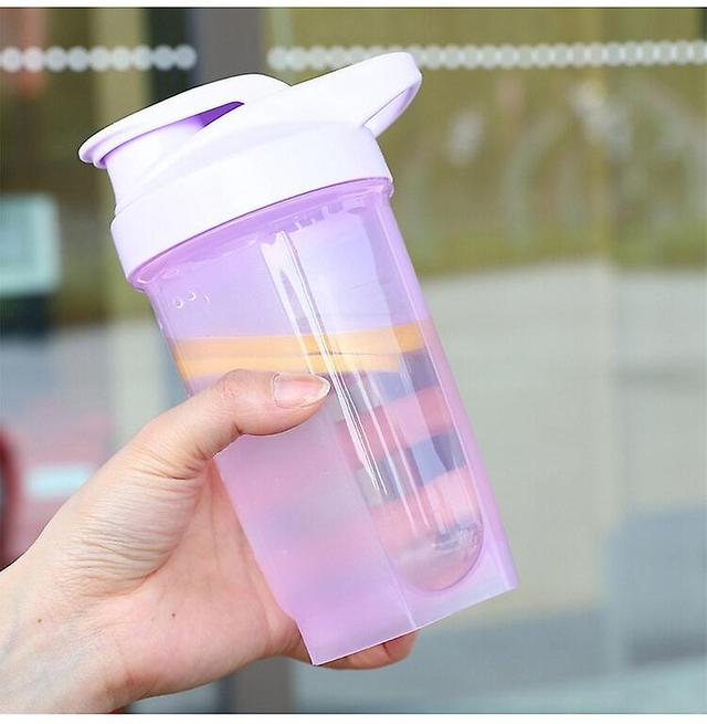 Timktv 500ml Herbalife Bottle Shaker Nutrition Cup For Protein Shake Gym Outdoor With Whisk Ball Cap Herballife Herbal Life Purple OneSize on Productcaster.