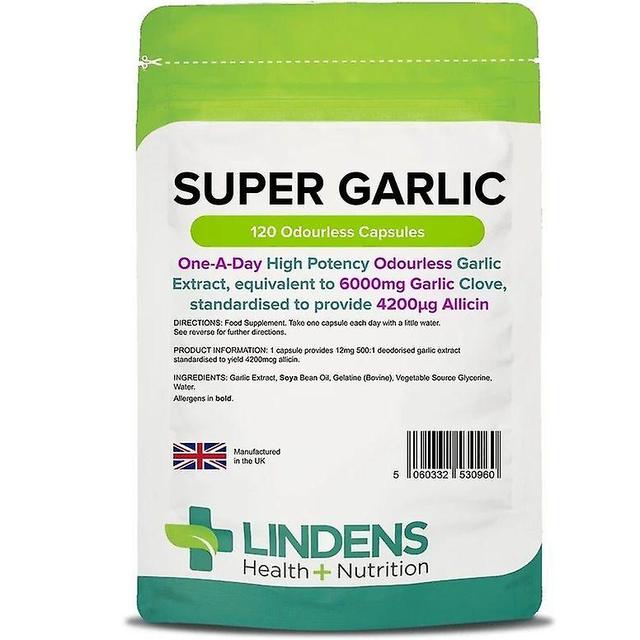 Lindens Super Garlic 6000mg Capsules 120 (960) on Productcaster.