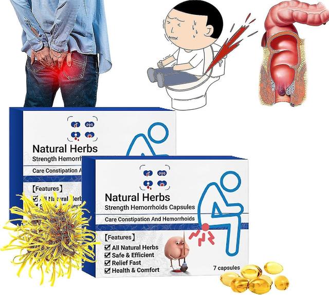 Naturlige urtestyrke hæmoride kapsler, naturlige hæmorrhoid relief kapsler, hurtig hæmoroid behandling for hæmorrhoid ubehag 2-boks on Productcaster.