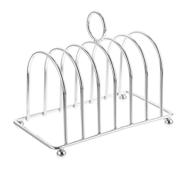 Toast Rack Metal Slice Bread Rack Desktop Slice Toast Stand Kitchen Gadget As Shown 14.50X8.00X7.80CM on Productcaster.