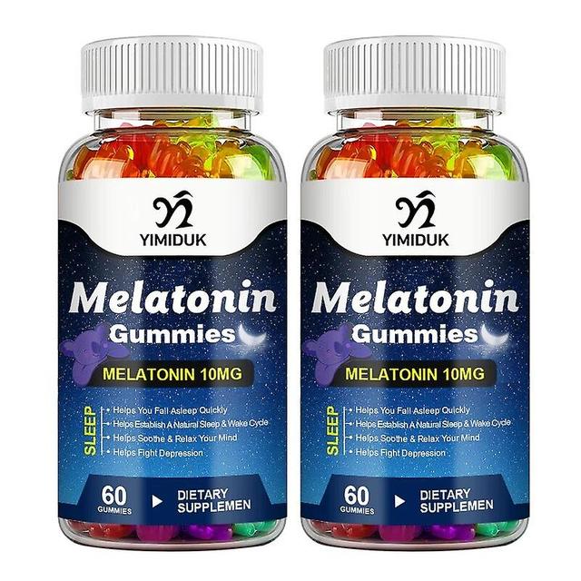 Visgaler Melatonin Gummies 10 Mg Adult Sleep Supplement Help Deep Sleep Save Relieve Insomnia Melatonin For Audlt Middle-aged Elderly 2 Bottles on Productcaster.