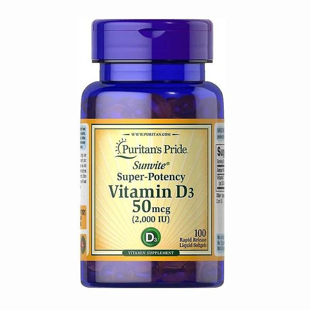 Vorallme Vitamin D3 Promotes Calcium Absorption, Strengthens Teeth And Bones, And Is A Healthy Food And Dietary Supplement. 1 Bottle 100 Pills on Productcaster.