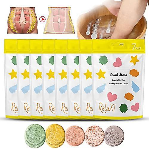 Duqi 2/8 Pack Natureshape Essential Oil Foot Bath Effervescent Tablets,natural Mugwort Herb Soak,softens Calluses Make 2pack on Productcaster.