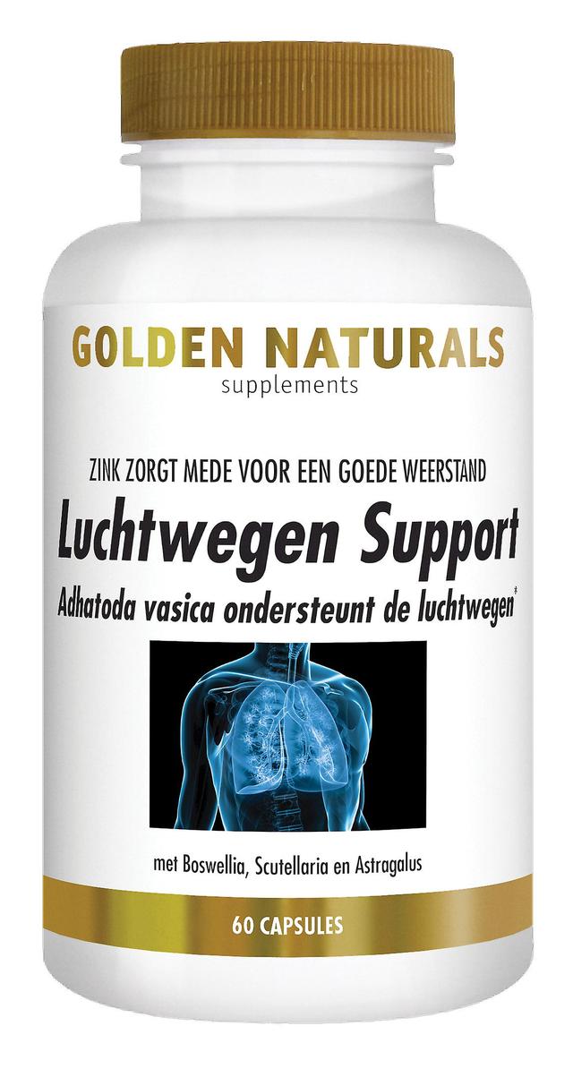 Golden Naturals Luchtwegen Support (60 veganistische capsules) on Productcaster.