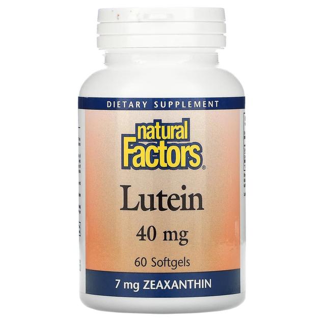 Natural Factors, Lutein, 40 mg, 60 Softgels on Productcaster.