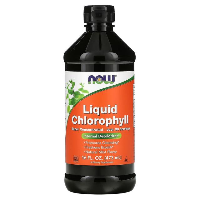 NOW Foods, Liquid Chlorophyll, Natural Mint , 16 fl oz (473 ml) on Productcaster.