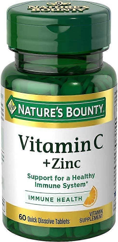 Natures Bounty Nature's Bounty Vitamin C + Zinc, Quick Dissolve Tablets, 60 Ea on Productcaster.