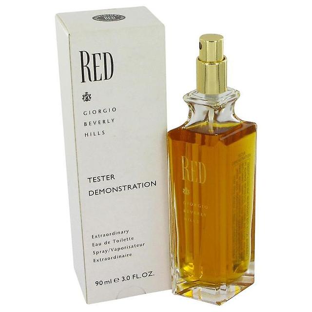 Eau de toilette rouge spray (testeur) par giorgio beverly hills 3 oz eau de toilette spray on Productcaster.