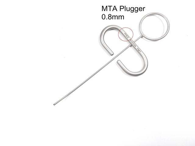 Atuto Dental Ss Powder Mta Plugger Applicator Bone Implant Collector Scraper Graft Injector Syringe Carrier Curved Head 0.8mm X5pcs on Productcaster.