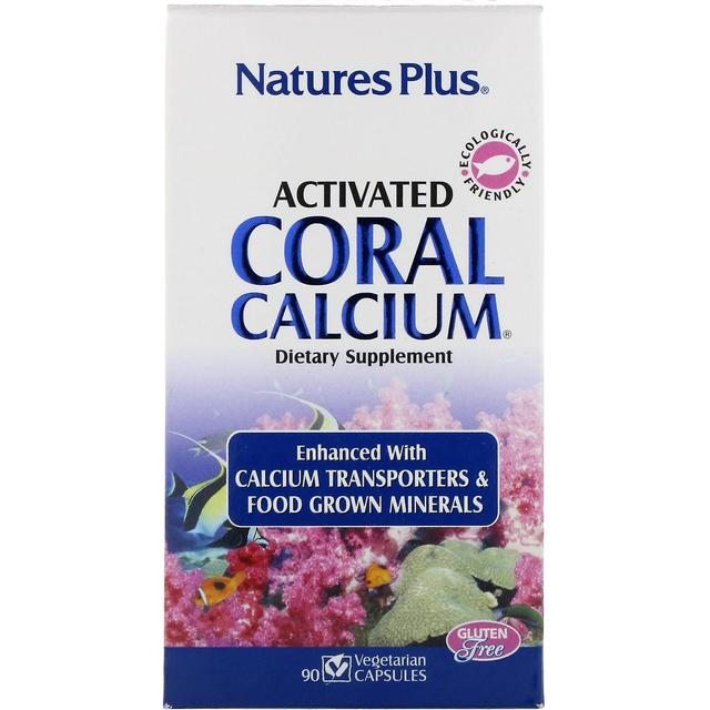 Nature's Plus, Activated Coral Calcium, 90 Vegetarian Capsules on Productcaster.