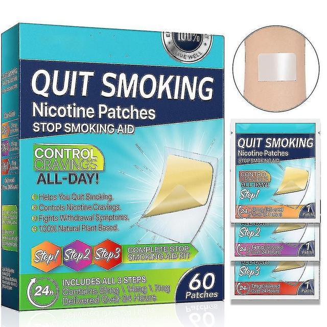 Plant Extract Smokings Cessation Patch Safety Stickers Stop Smokings Aid For External Use 3 in 1 on Productcaster.