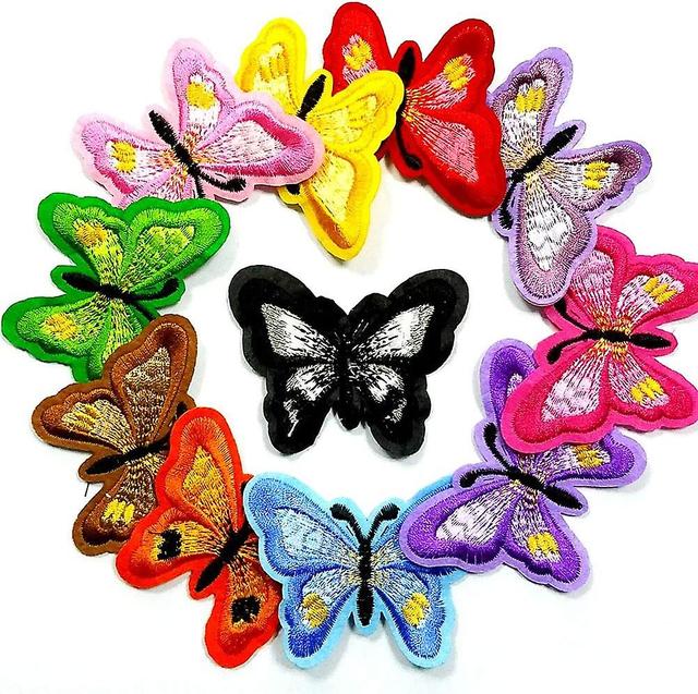 Dewenwils Dww-(11 Pcs Papillons)Patchs Multicolores au Hasard mlange Patch Fait Manuel Assorties repassant ou Coudre brode Thermocollant pr DIY pou... on Productcaster.