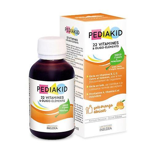 Pediakid sirup: 22 vitaminer og sporstoffer 250 ml (Orange - Abrikos) on Productcaster.