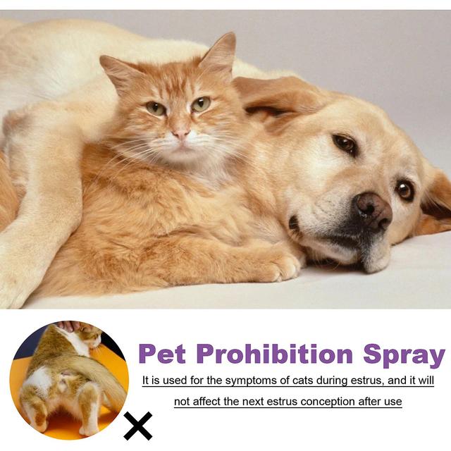 Pet Inhibition Liquid, especialmente desenvolvido para cães e gatos para melhorar o cio, ansiedade, humor e suprimir a luxúria, spray condicionante... on Productcaster.