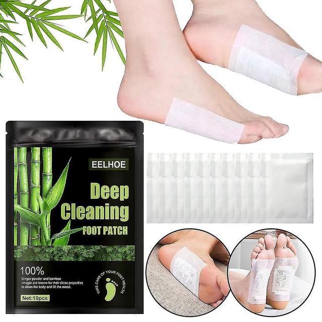 Hitoor Détox Foot Patches Corps Pieds Toxines Cleansing Foot Patch Soulager le stress Améliorer Sleeping Foot Sticke on Productcaster.